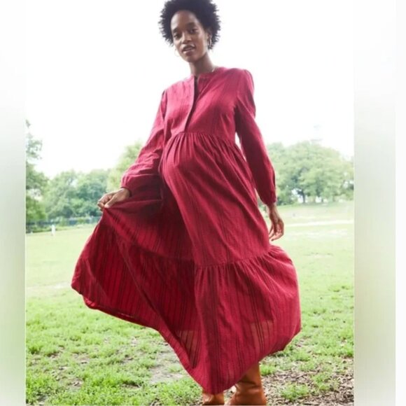 Hatch Kathana Eloise Maxi dress USA small Maternity 100% cotton - Picture 2 of 12